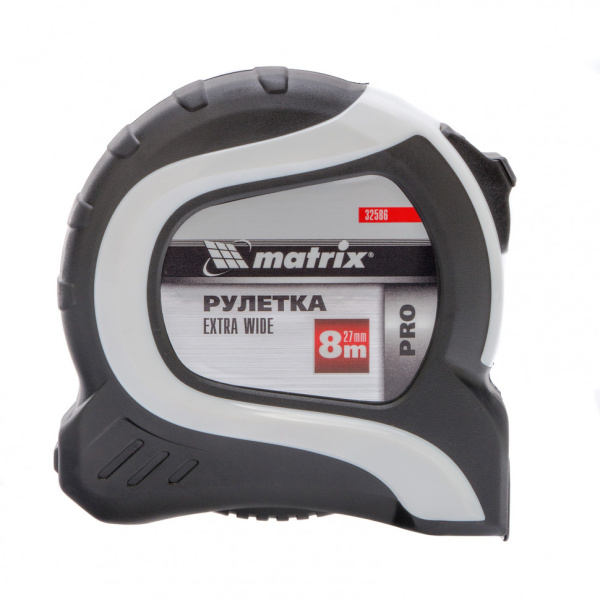 картинка Рулетка Extra Wide,8 м x 27 мм,двухкомпонентный корпус,Pro Matrix от магазина Одежда+