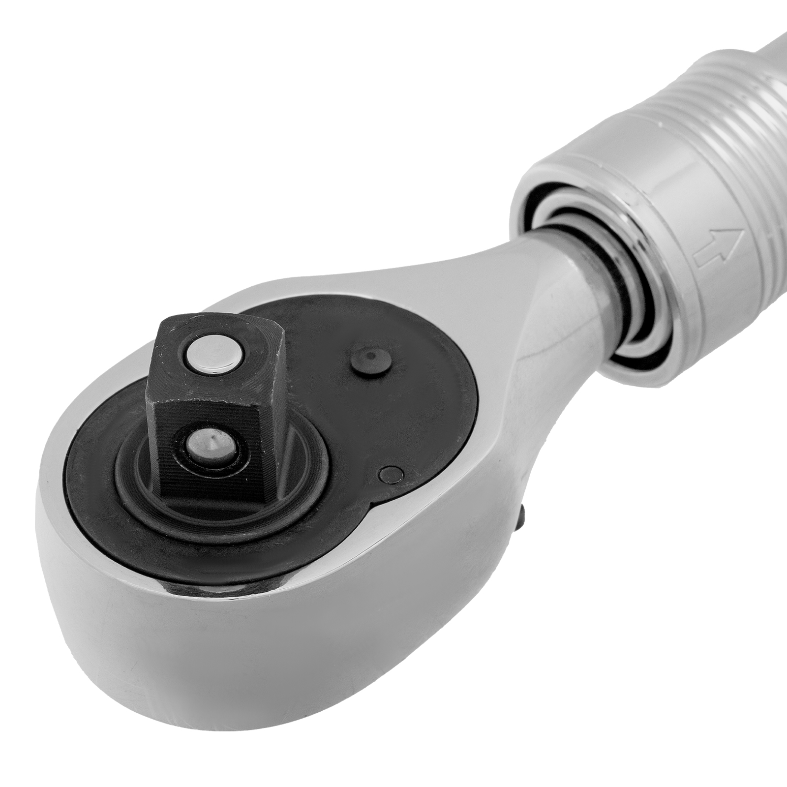 картинка Ключ-трещотка телескопический 1/2", 305-445 мм, CrV, 72 зуба, с быстрым сбросом, хром Gross от магазина Одежда+