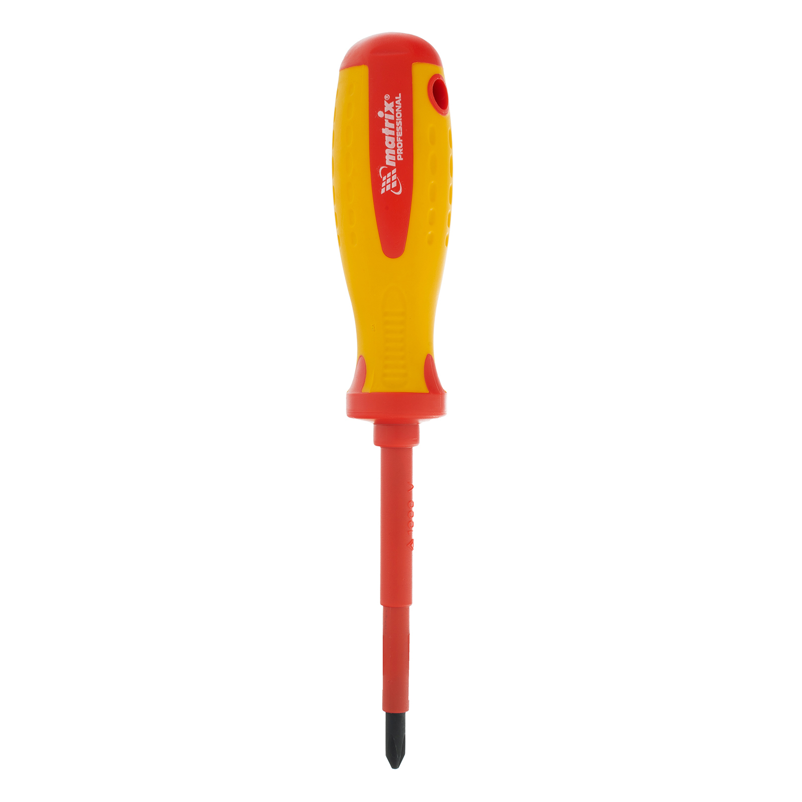 картинка Отвертка Insulated, PH2 x 100 мм, CrMo, до 1000 В, двухкомпонентная рукоятка Matrix Professional от магазина Одежда+
