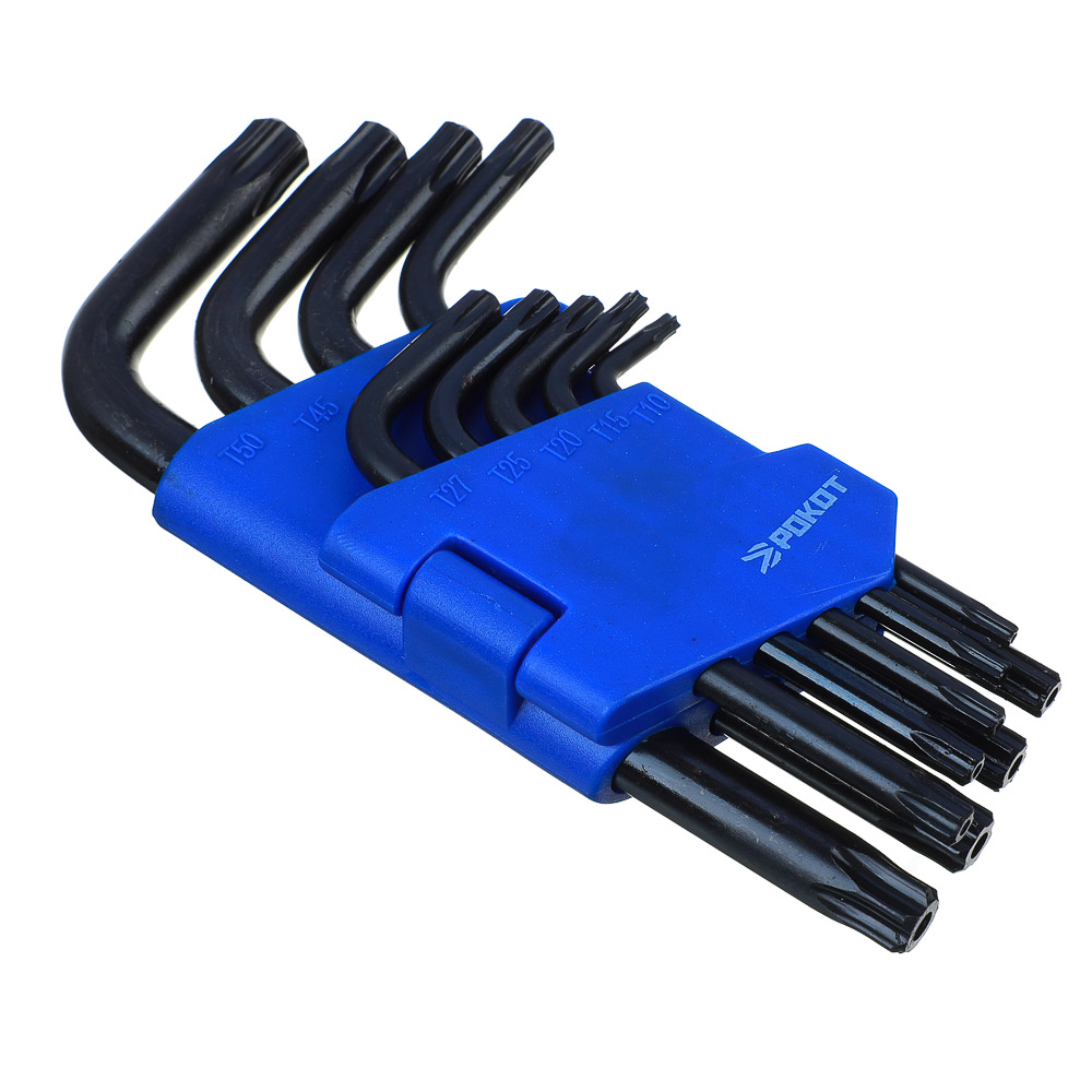 картинка РОКОТ Набор ключей TORX-профиль 9пр. (50х3мм-125х9мм) от магазина Одежда+