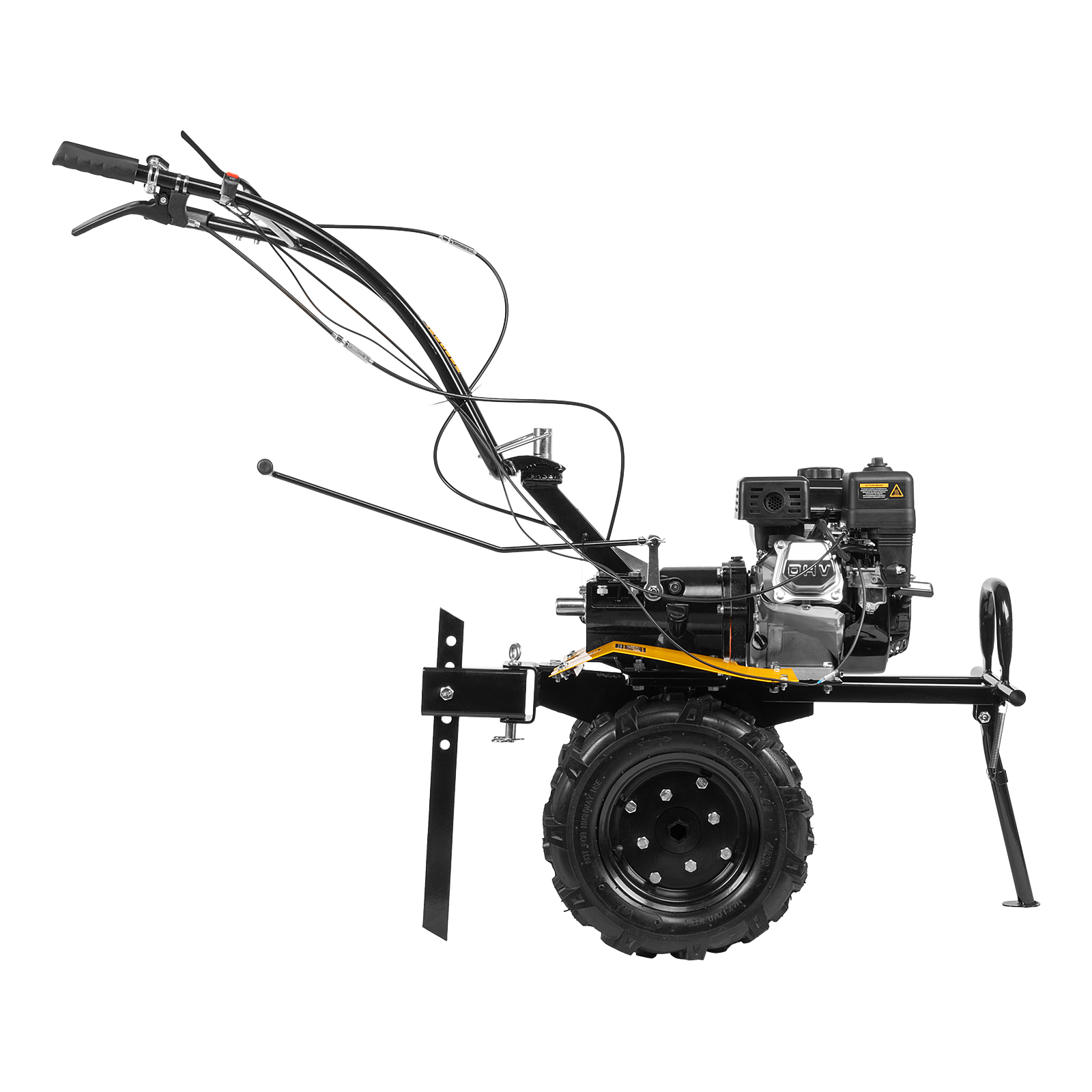 картинка Мотоблок DPT-270X, 7 л.с., диск.сцеп, шир 90 см, глуб 35 см,фрез 3х4,ВОМ,скор 2В/1Н,кол 8" Denzel от магазина Одежда+