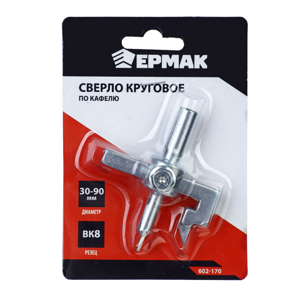 картинка ЕРМАК Сверло круговое по кафелю d 30-90мм от магазина Одежда+