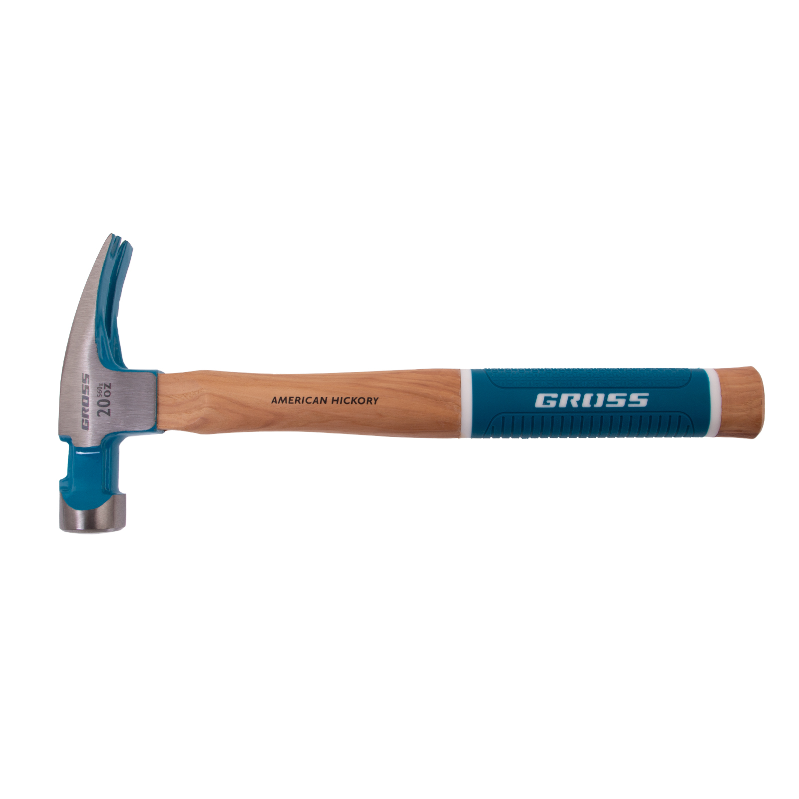 картинка Молоток-гвоздодер,560 г, угол 75, магнит, обрезиненная рукоятка AMERICAN HICKORY GROSS от магазина Одежда+