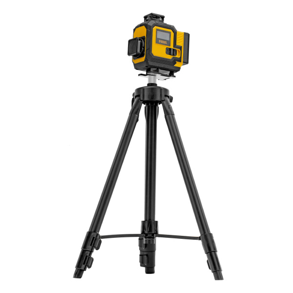 картинка Лазерный уровень мультипризменный DLV 360-4T, 30 м, зеленый луч, Li-Ion 2,4 Aч, штатив// Denzel от магазина Одежда+