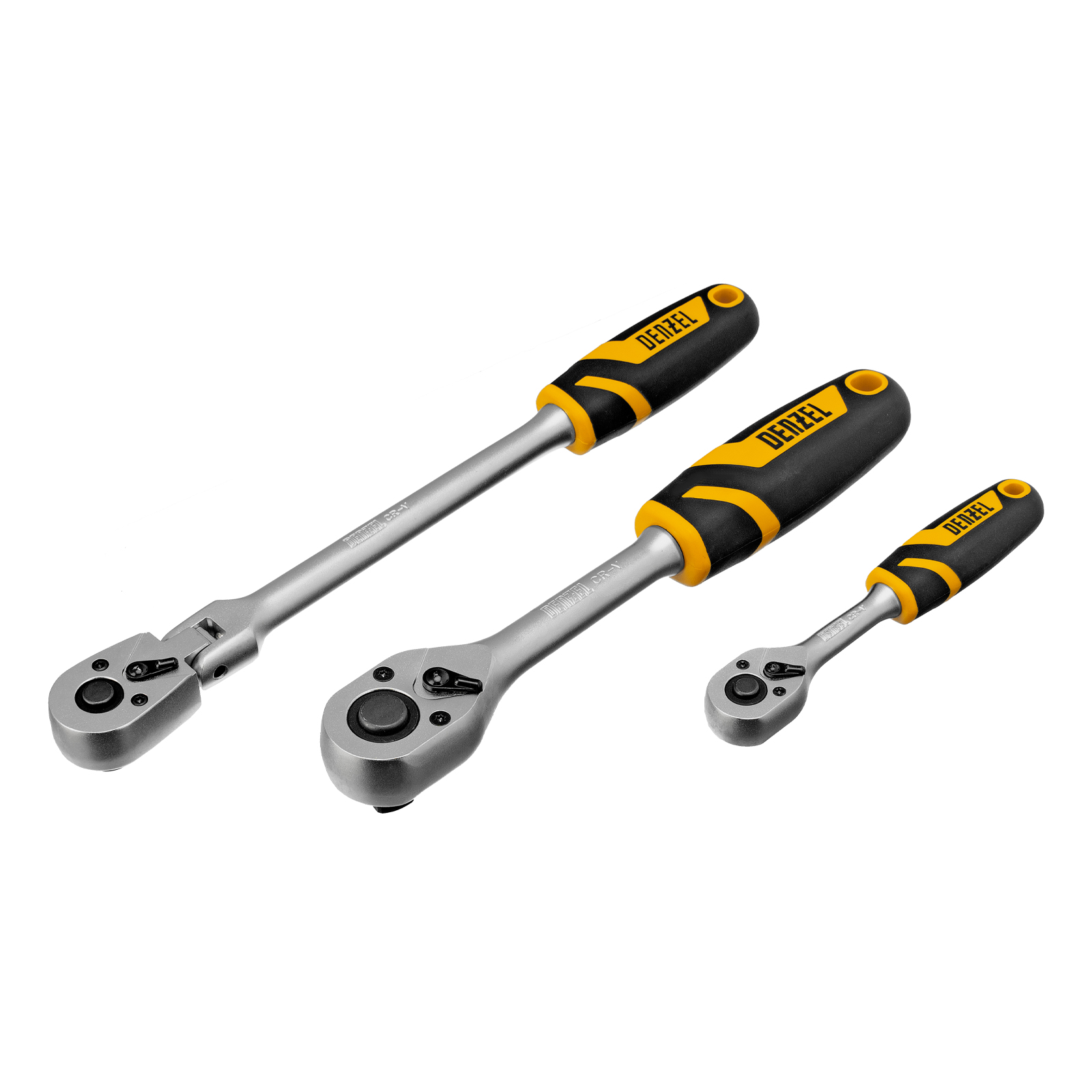 картинка Набор инструментов, 1/2", 1/4", 3/8", CrV, S2, пластиковый кейс, 144 предмета Denzel от магазина Одежда+