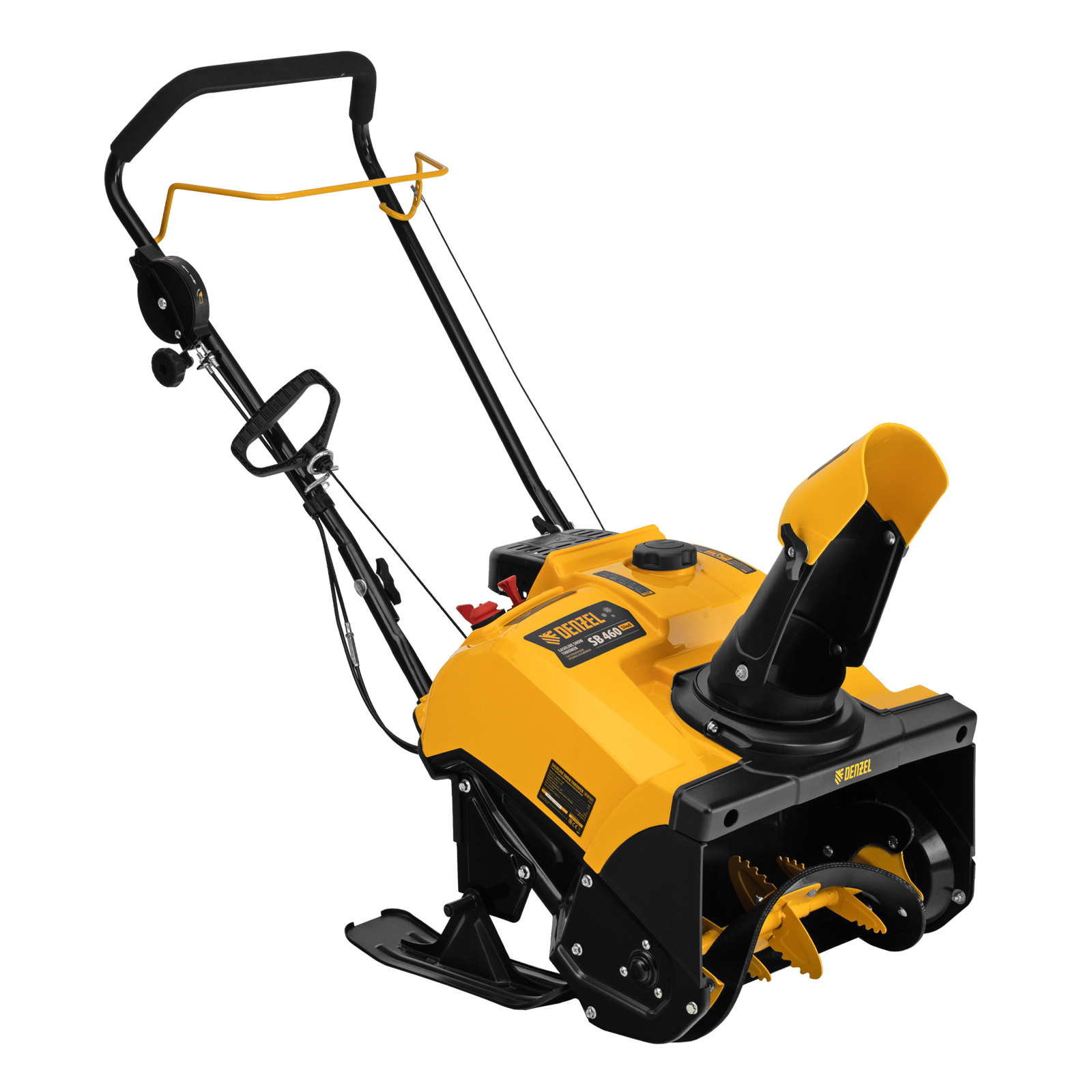 картинка Бензиновая снегоуборочная машина SB 460 Sled, 99cc, лыжи ручной старт// Denzel от магазина Одежда+