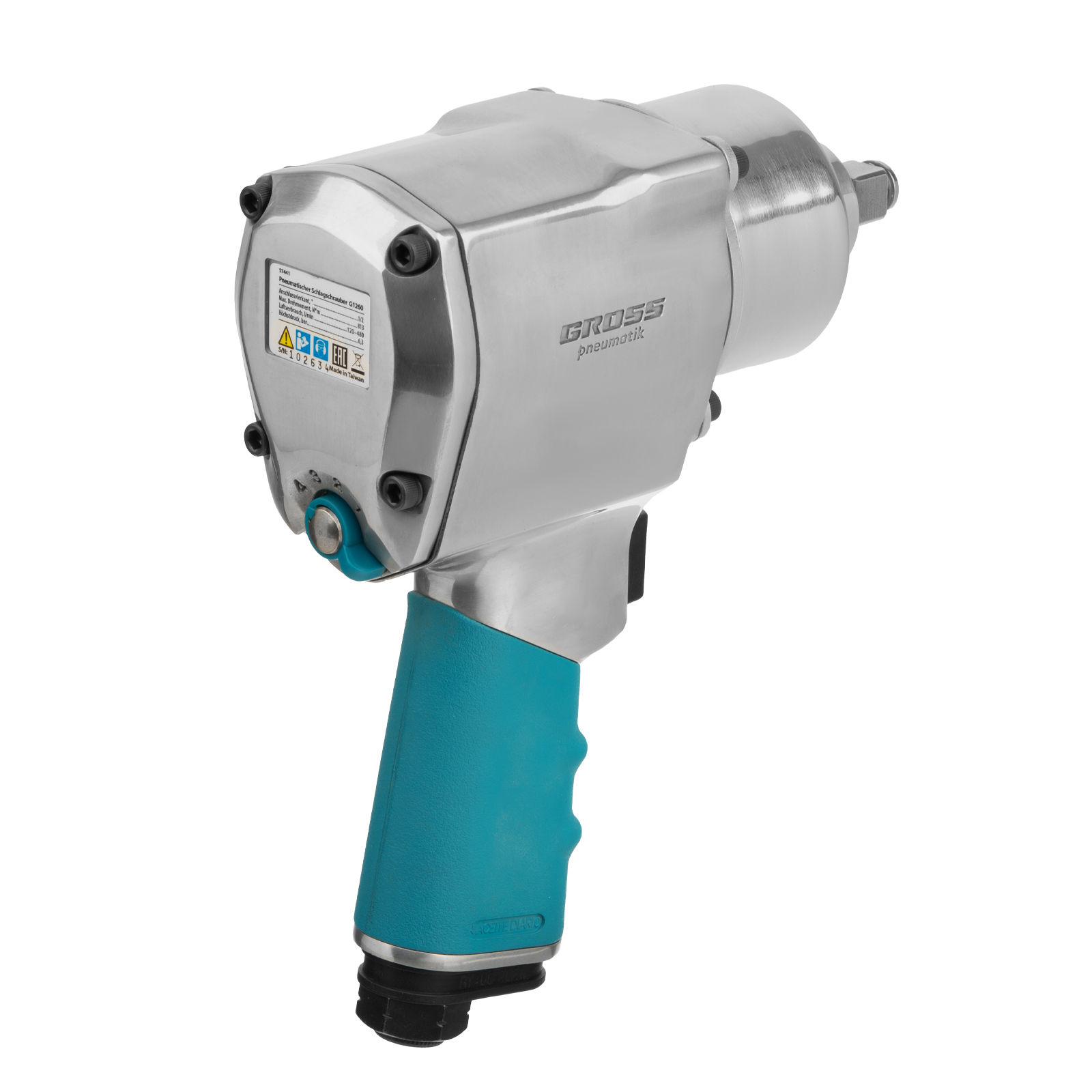 картинка Гайковерт пневматический ударный G1260,1/2, Twin Hammer, 813Нм, 7000 об/мин Gross от магазина Одежда+