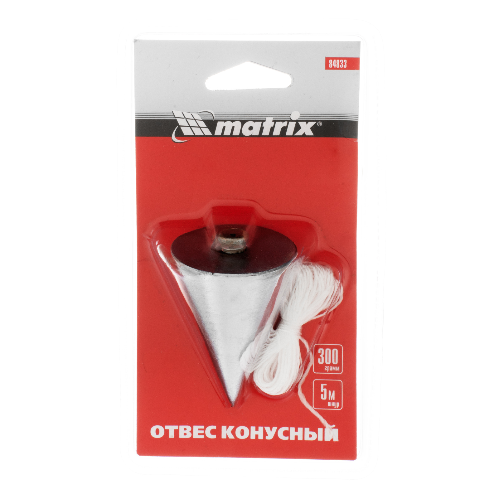 картинка Отвес конусный, 300 г, шнур 5 м Matrix от магазина Одежда+
