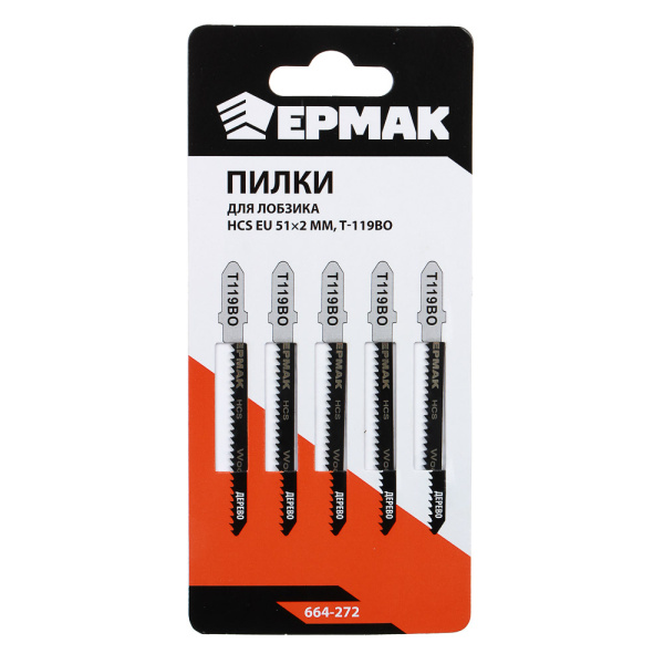 картинка ЕРМАК Пилки для эл.лобзика (HCS EU 51х2мм.)T-119ВО (дер., фиг.рез.), 5шт. от магазина Одежда+