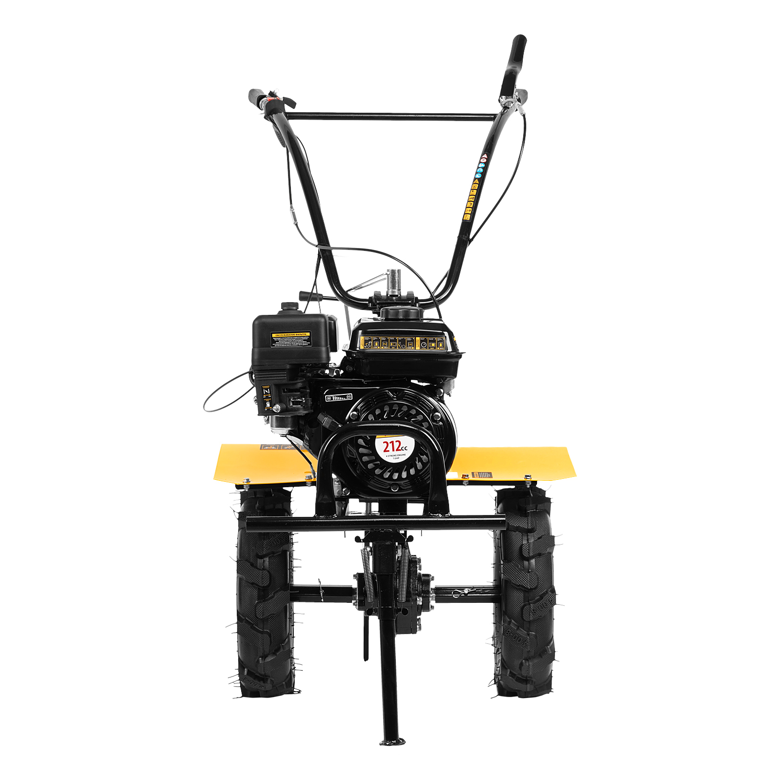 картинка Мотоблок DPT-270X, 7 л.с., диск.сцеп, шир 90 см, глуб 35 см,фрез 3х4,ВОМ,скор 2В/1Н,кол 8" Denzel от магазина Одежда+