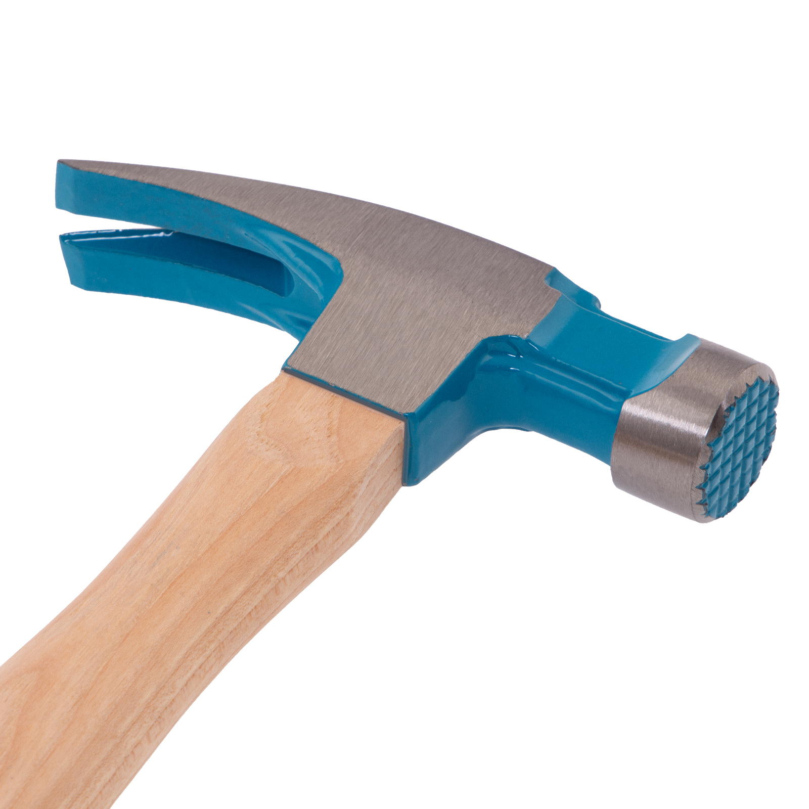 картинка Молоток-гвоздодер, 380 г, угол 75, магнит, обрезиненная рукоятка AMERICAN HICKORY GROSS от магазина Одежда+