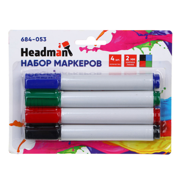 картинка HEADMAN Набор маркеров 4шт от магазина Одежда+