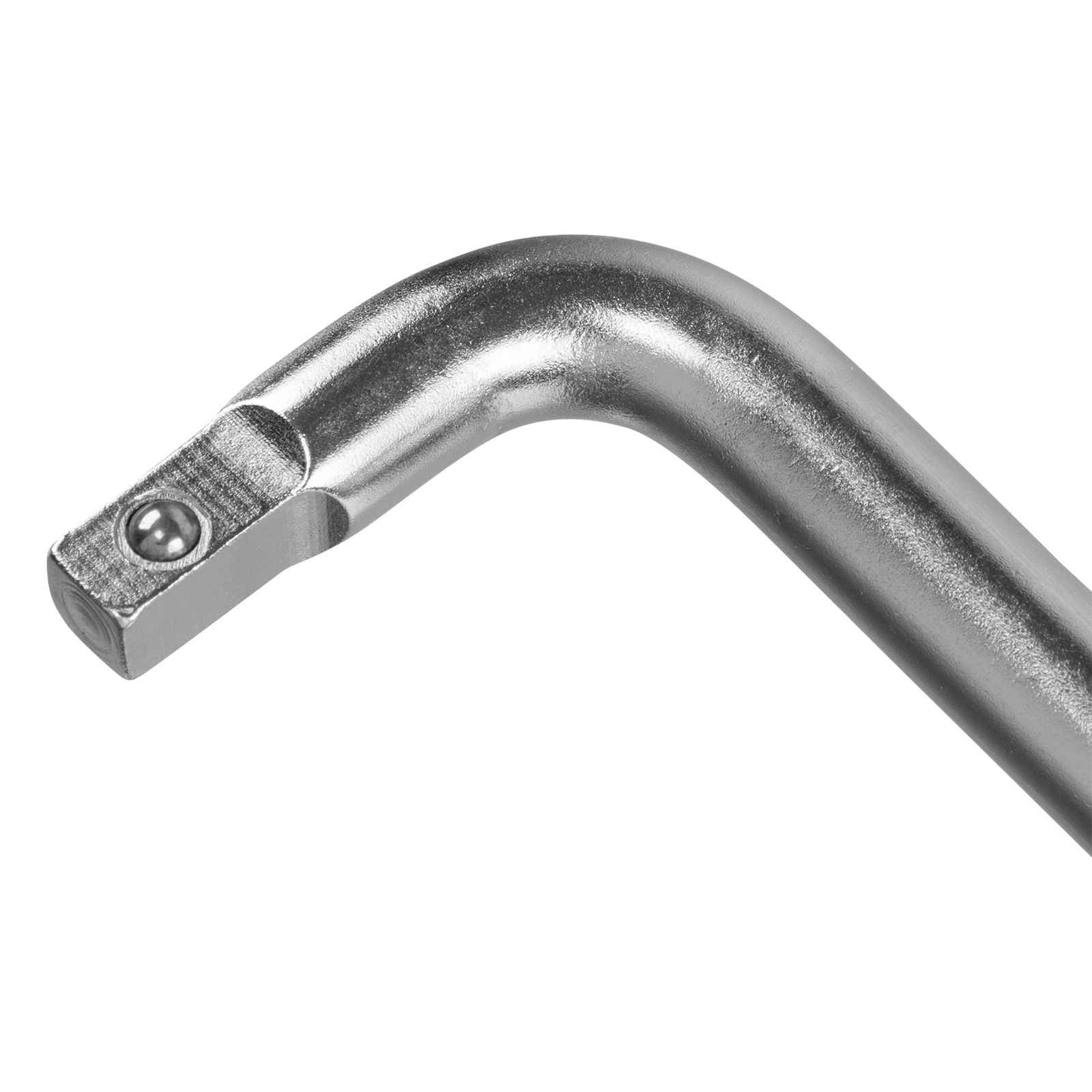 картинка Вороток Г-образный, 150*40 мм, квадрат 1/4", CrV, матовый хром Denzel от магазина Одежда+