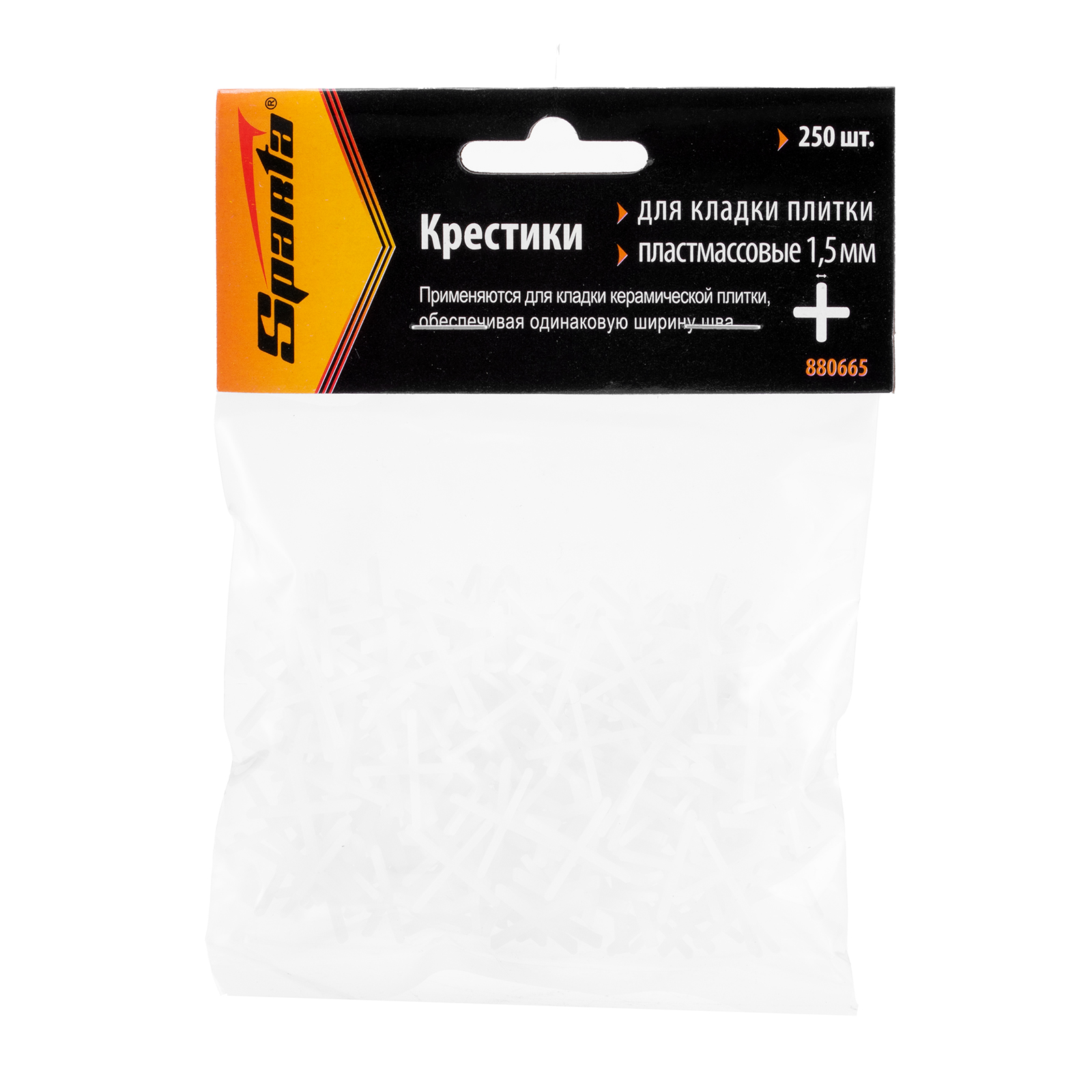 картинка Крестики, 1.5 мм, для кладки плитки, 250 шт Sparta от магазина Одежда+