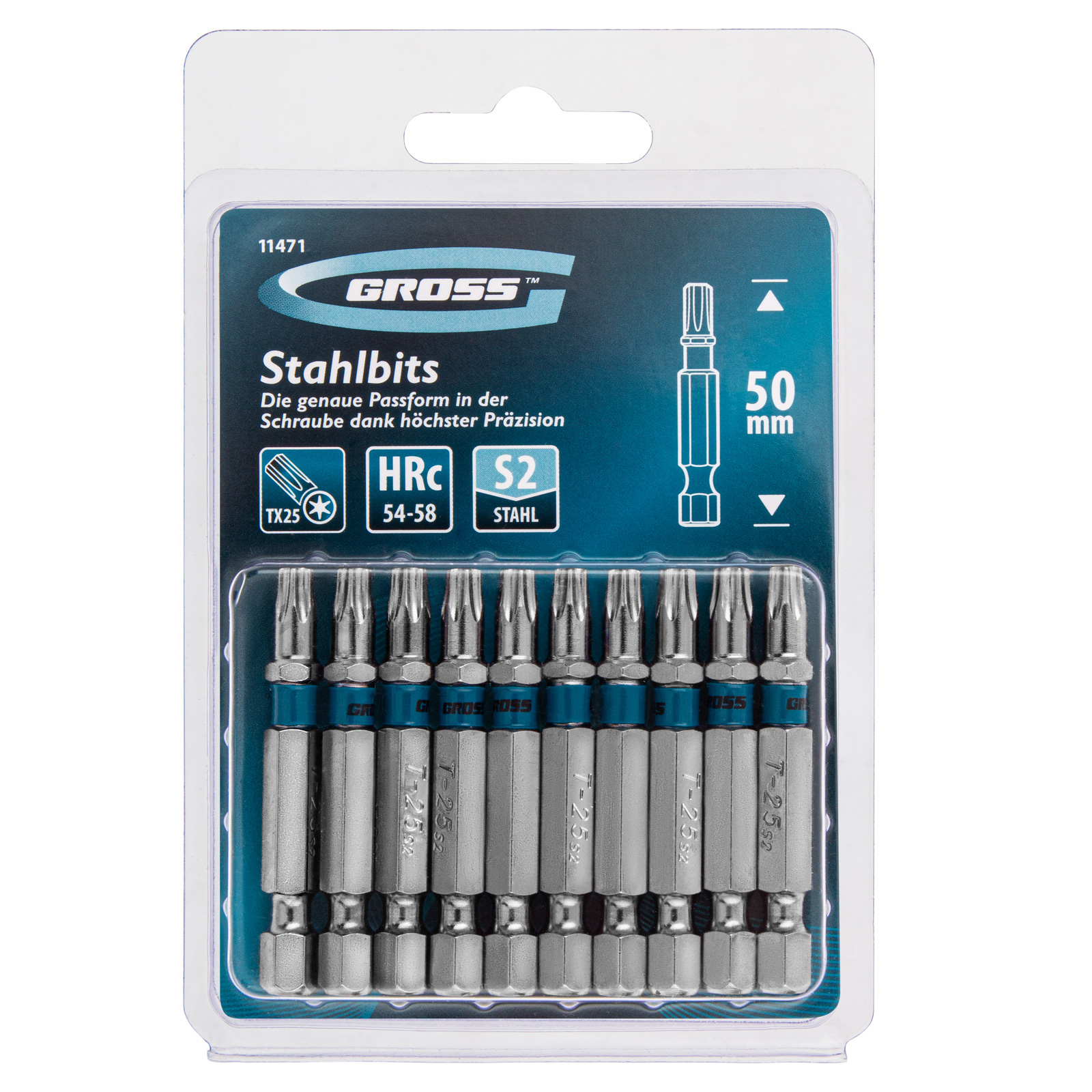 картинка Бита Torx 25 х 50, сталь S2, 10 шт. Gross от магазина Одежда+