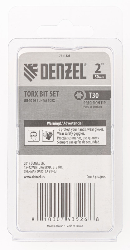 картинка Бита T30x50, 5 шт. Denzel от магазина Одежда+