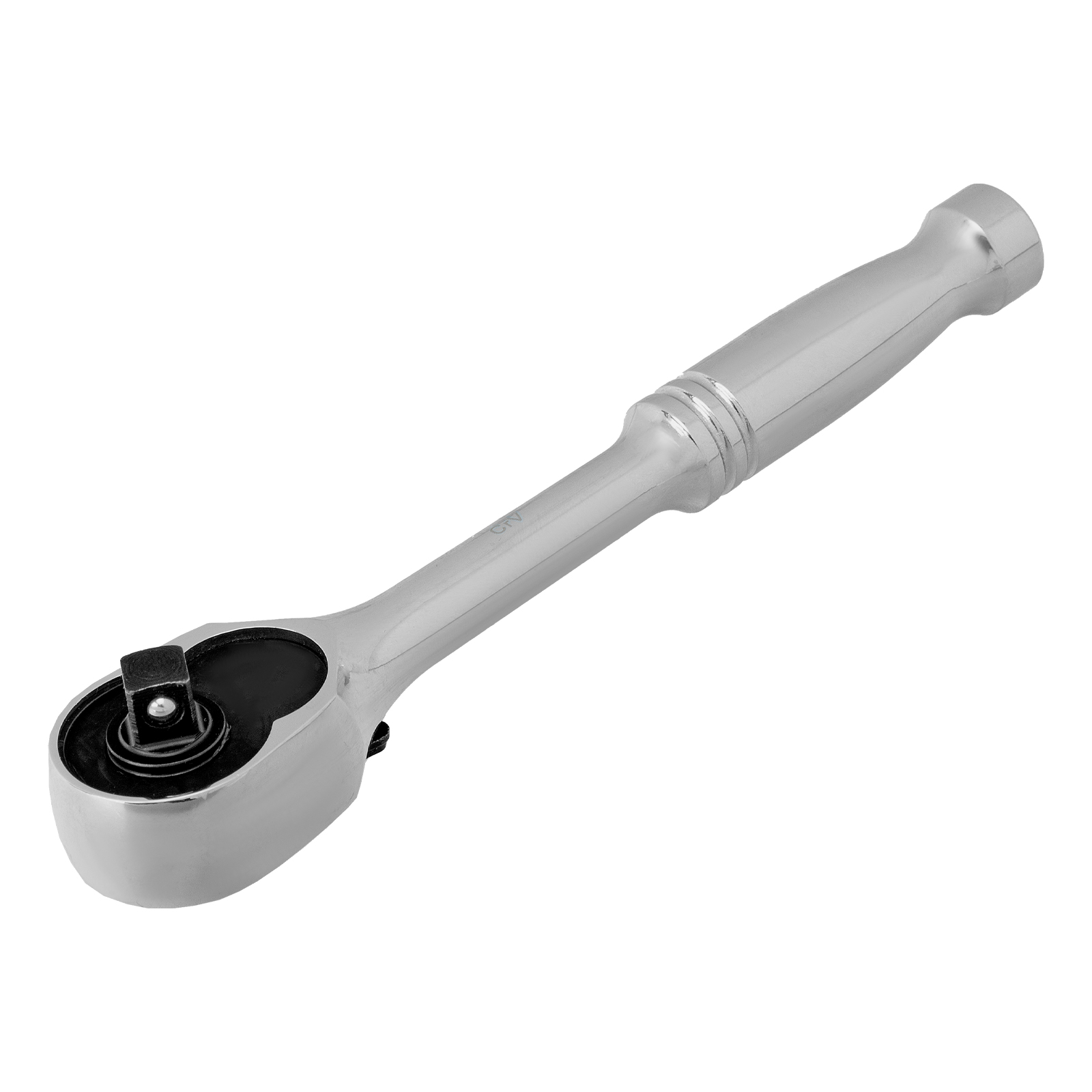 картинка Ключ-трещотка 1/4", CrV, 120 зубьев, цельнометаллический, хром Gross от магазина Одежда+