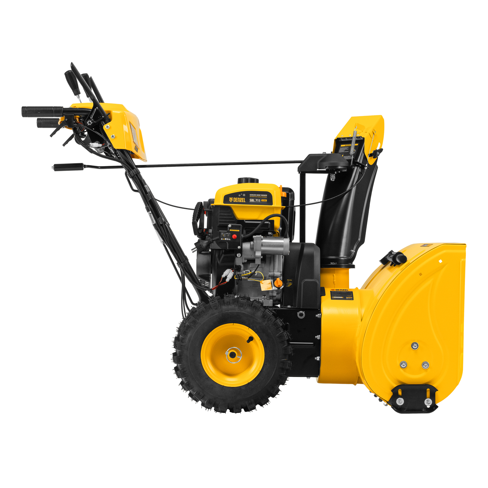 картинка Бензиновая снегоуборочная машина SBL 711D PRO, 302cc, эл.старт, фара, обогрев, блок. дифф. Denzel от магазина Одежда+