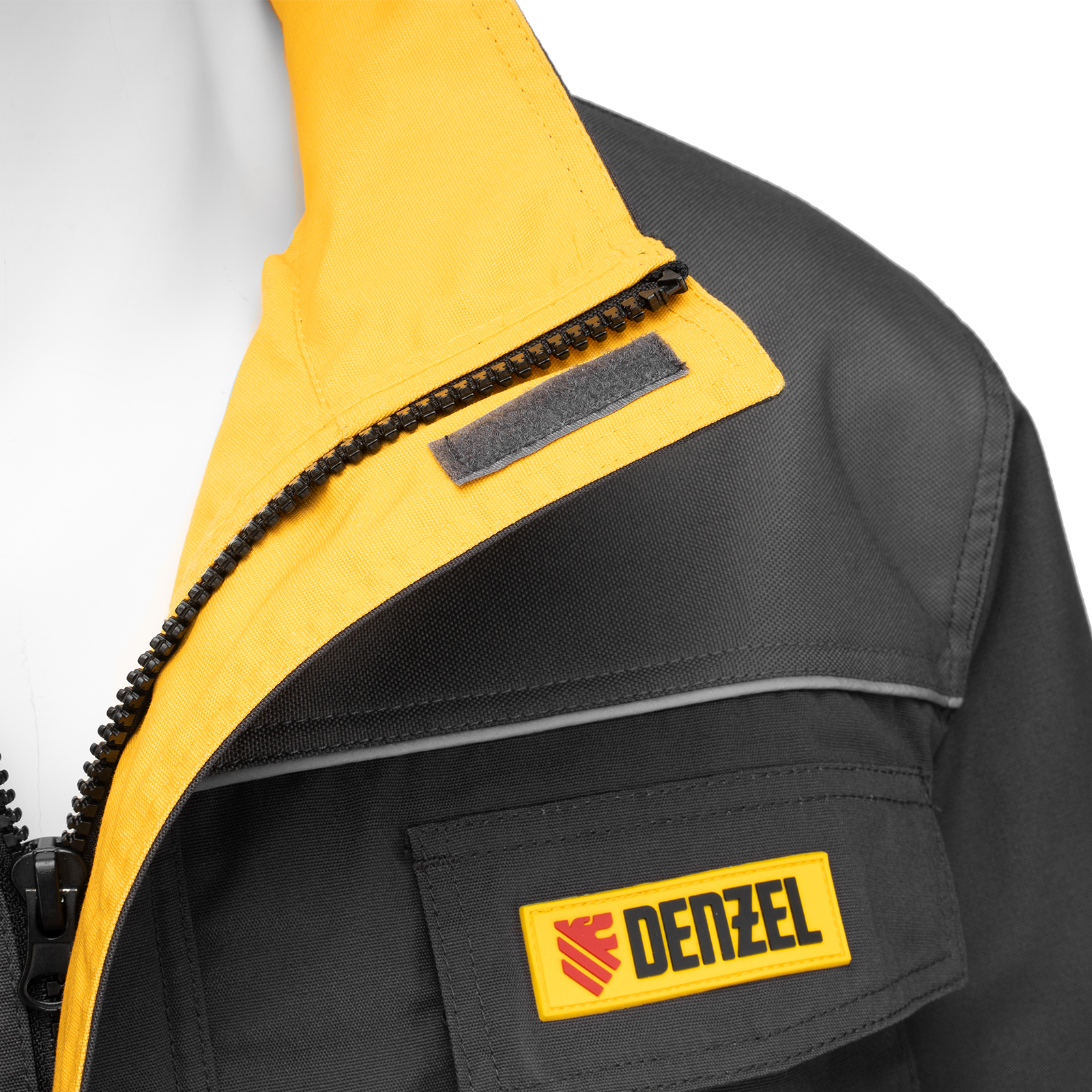 картинка Куртка профессиональная рабочая, 65% полиэстер 35% хлопок, XL Denzel от магазина Одежда+