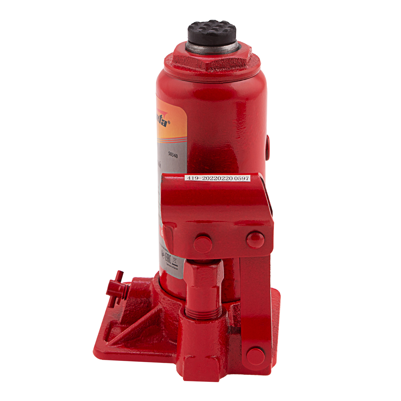 картинка Домкрат гидравлический бутылочный, 6 т, h подъема 180–340 мм Sparta Compact от магазина Одежда+