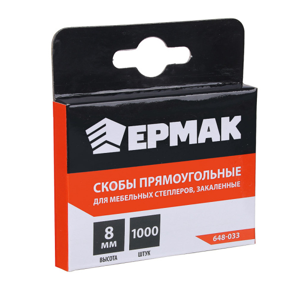 картинка ЕРМАК Скоба закаленная 8мм (11,3х0,7мм) для мебельного степлера 1000шт. от магазина Одежда+
