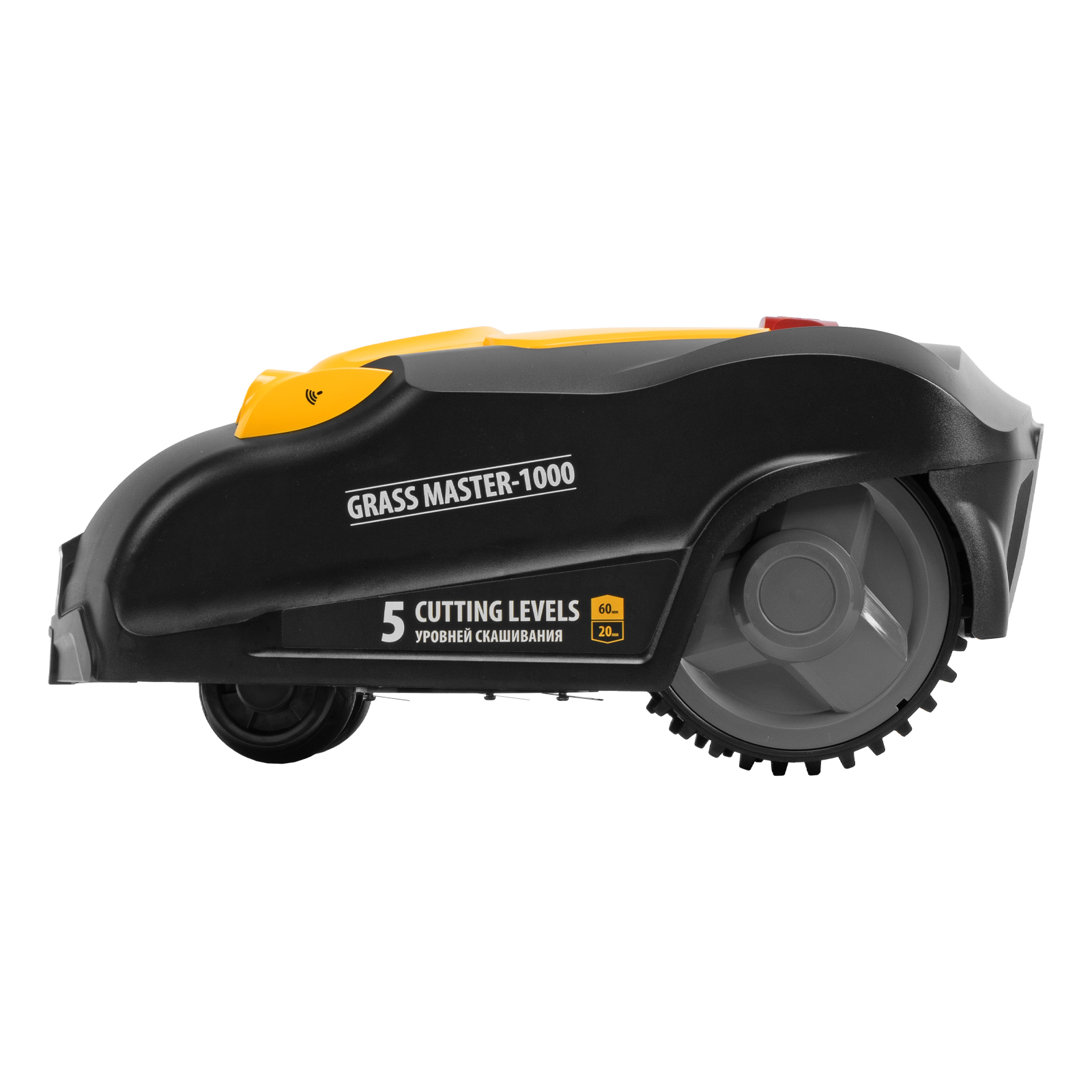 картинка Робот-газонокосилка Grass Master 1000  1000м², 3Ач, 28V, LCD дисплей, Wi-Fi Denzel от магазина Одежда+
