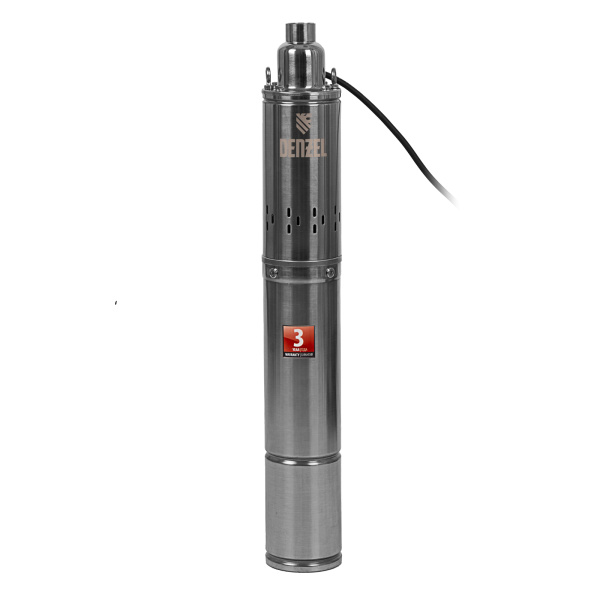 картинка Скважинный насос DWS-4-150, винтовой, диаметр 4", 1300 Вт, 2000 л/ч, напор 150 м Denzel от магазина Одежда+