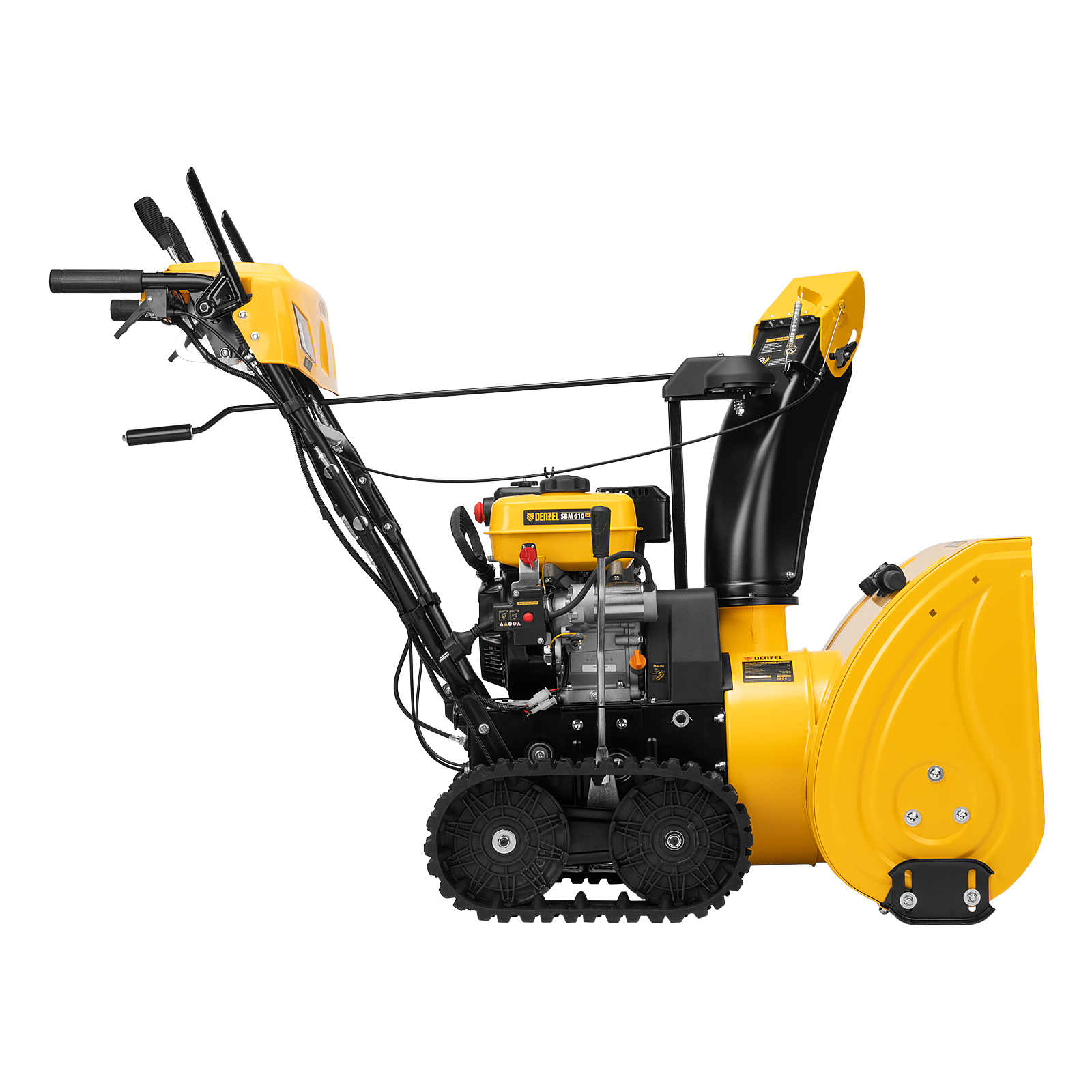 картинка Бензиновая снегоуборочная машина SBM 610DT PRO, 212cc, гусеницы, эл.старт, блок. дифф. Denzel от магазина Одежда+