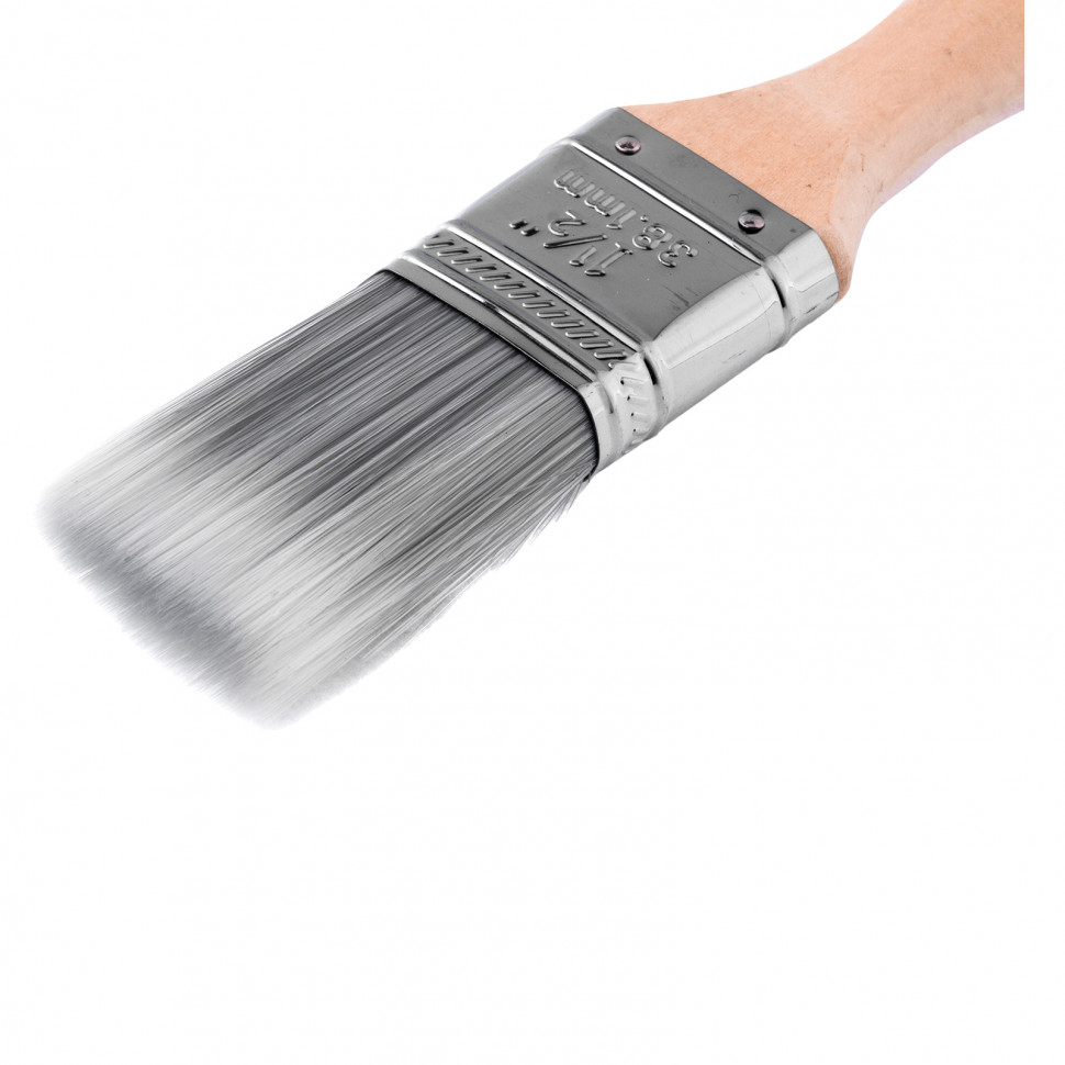 картинка Кисть плоская Platinum 1.5", искусственная щетина, деревянная ручка MTX от магазина Одежда+