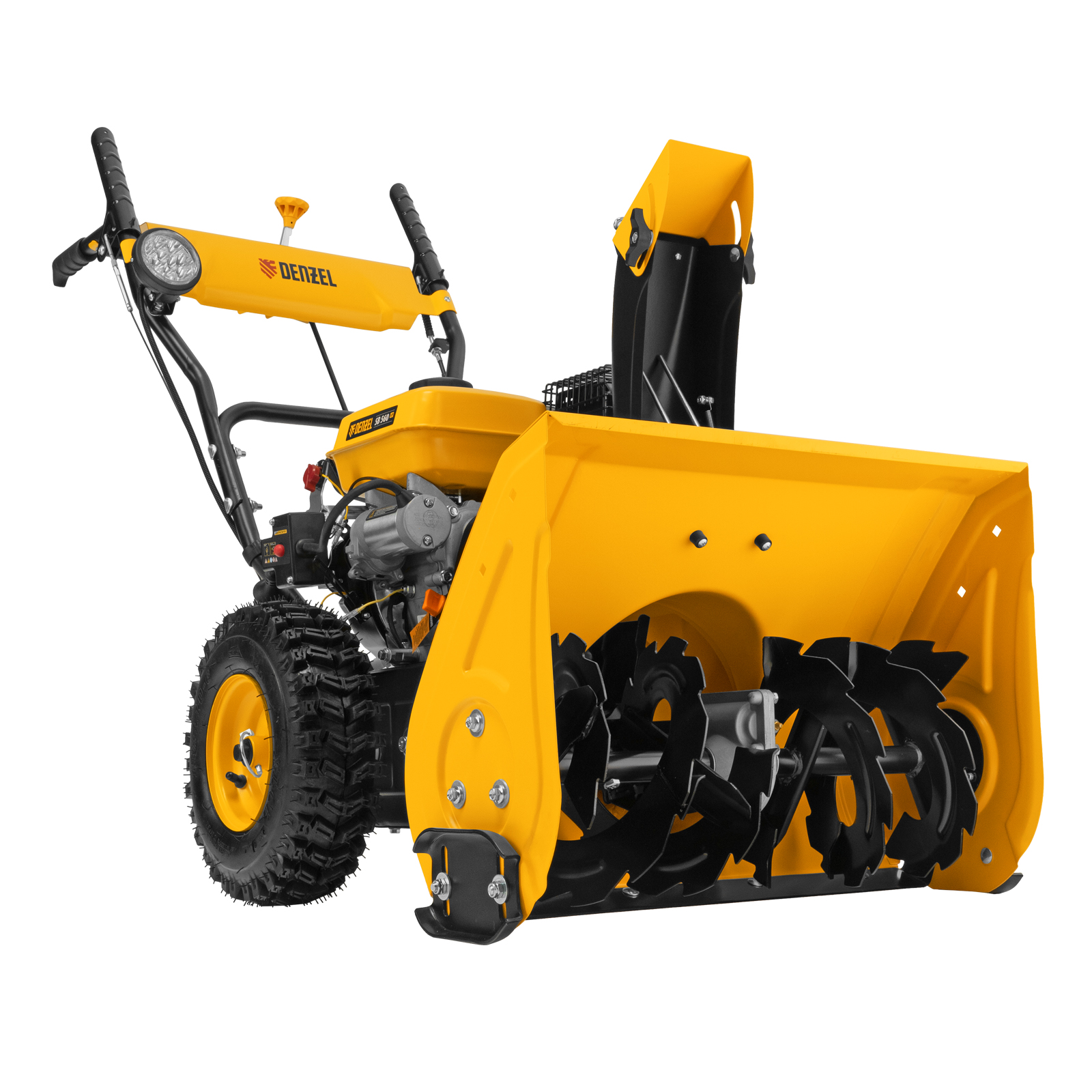 картинка Бензиновая снегоуборочная машина SB 560 LP, 212 cc, электростартер, фара Denzel от магазина Одежда+