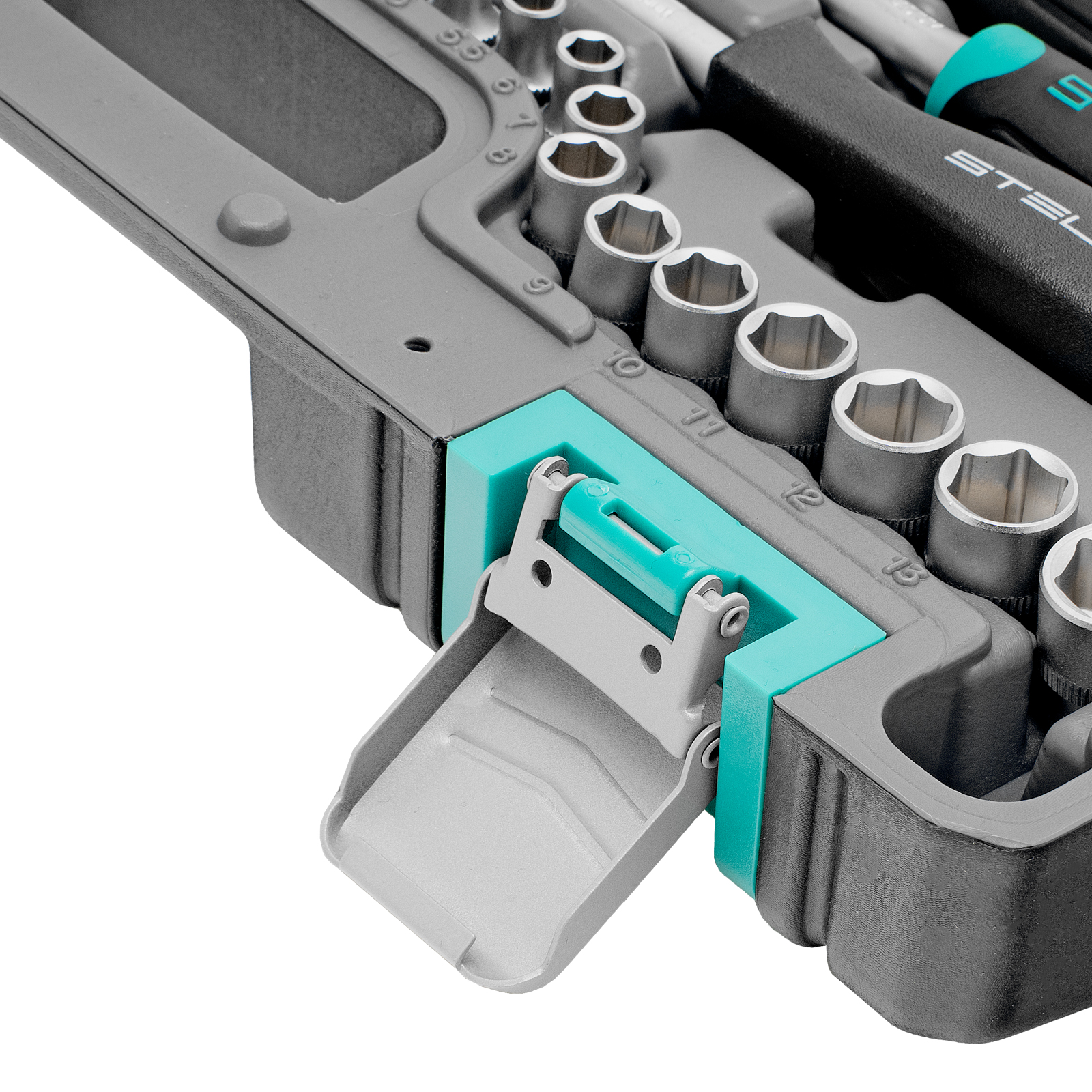 картинка Набор инструментов, 1/2", 1/4", CrV, пластиковый кейс 69 предметов Stels от магазина Одежда+