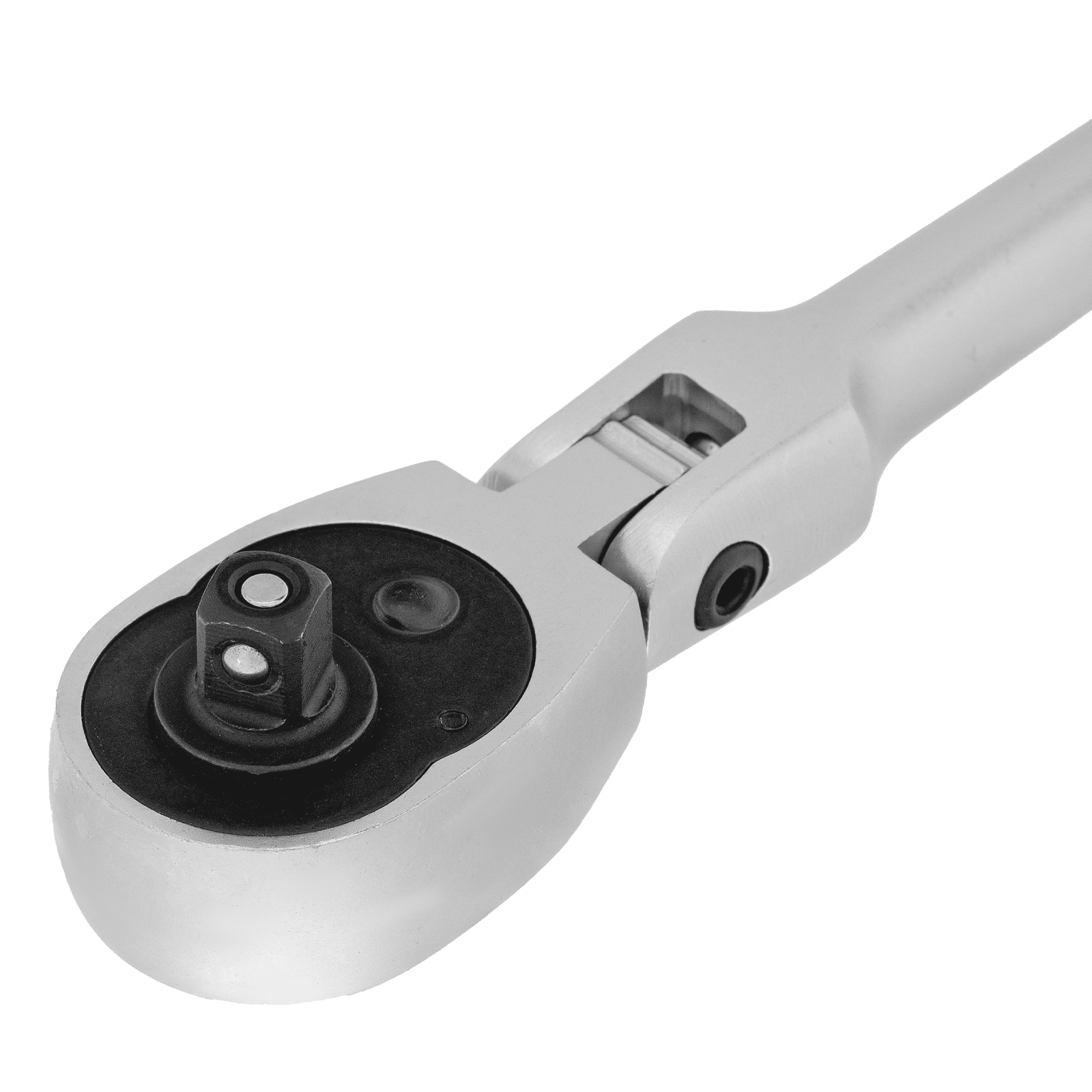 картинка Ключ-трещотка шарнирный 1/4", СrV, 72 зуба, с быстрым сбросом, матовый хром Stels от магазина Одежда+