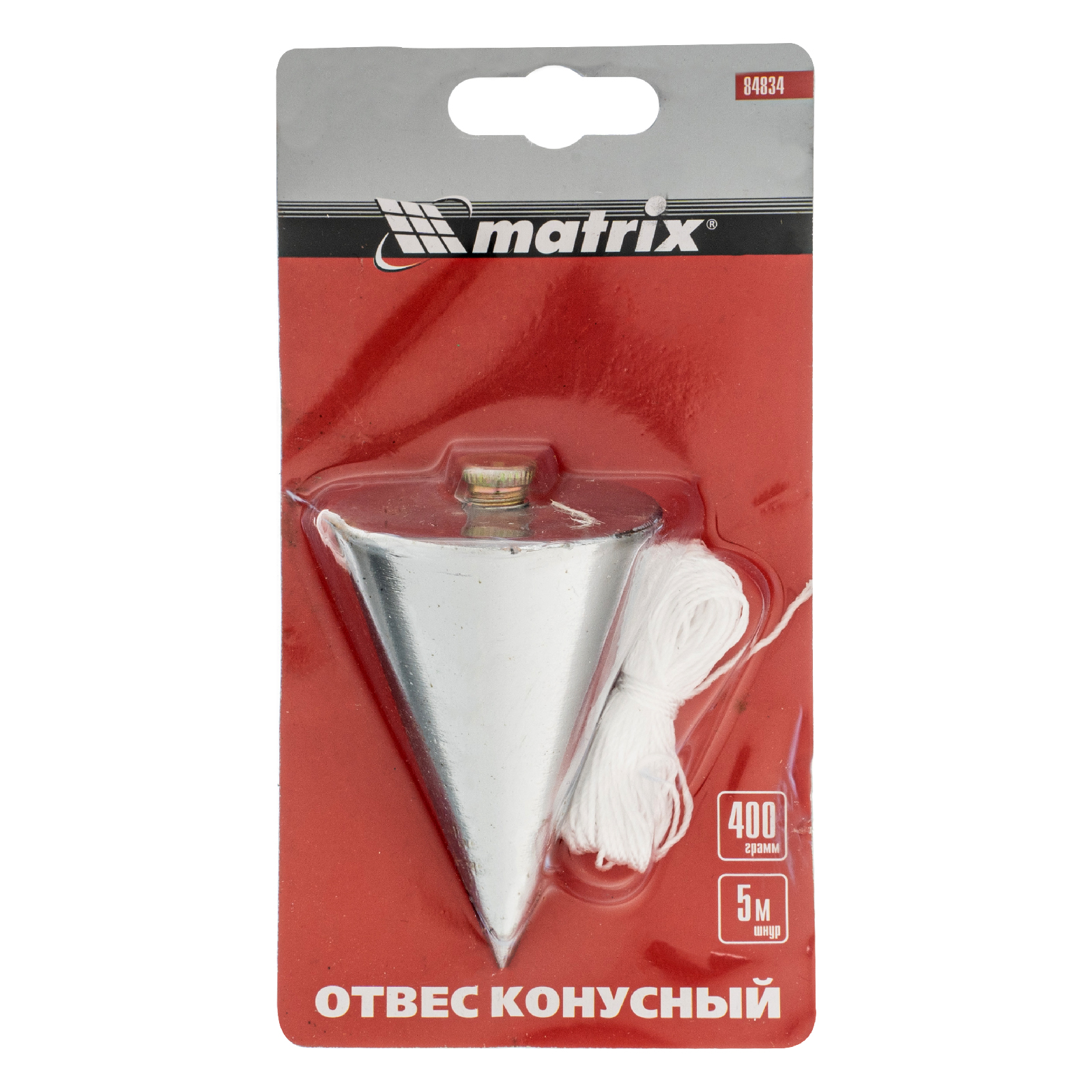 картинка Отвес конусный, 400 г, шнур 5 м Matrix от магазина Одежда+
