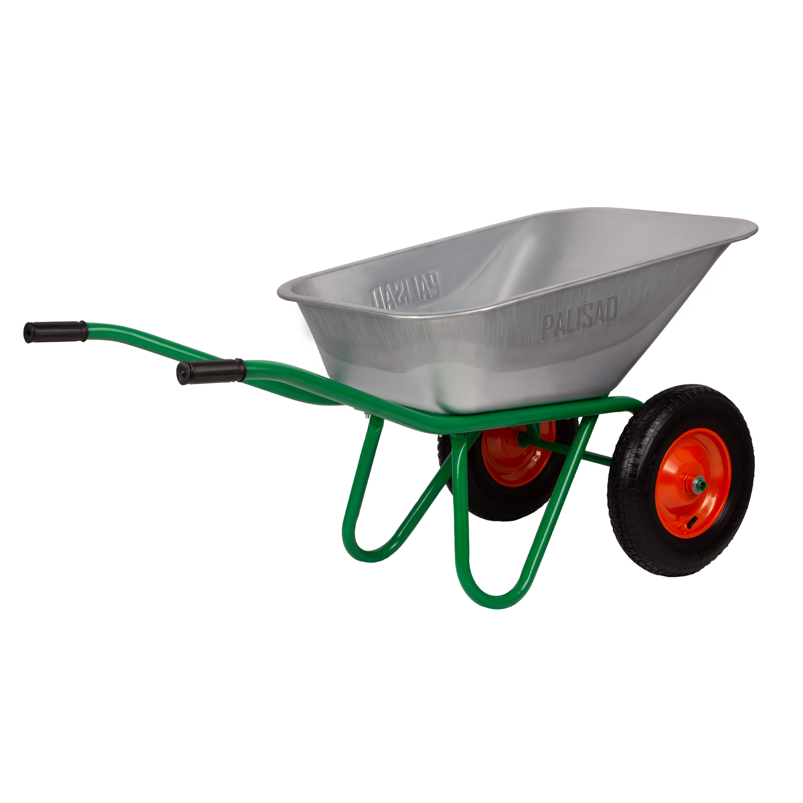 картинка Тачка садово-строительная, 2-х колесная, усиленная, грузоподъемность 320 кг, объем 100 л Palisad от магазина Одежда+