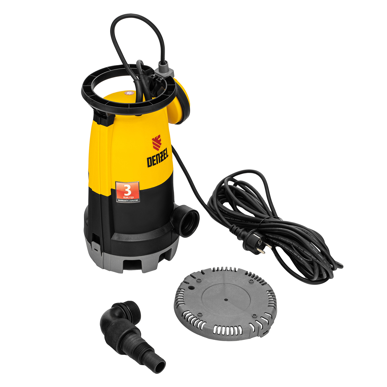 картинка Дренажный насос для чистой и грязной воды DP450S, 450 Вт, напор 6 м, 12000 л/ч Denzel от магазина Одежда+