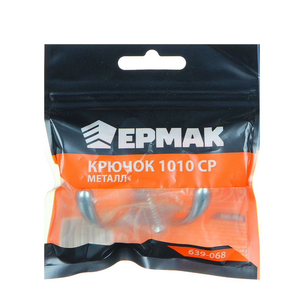 картинка ЕРМАК Крючок 1010 CP, металл, 2 цвета: золото, хром от магазина Одежда+