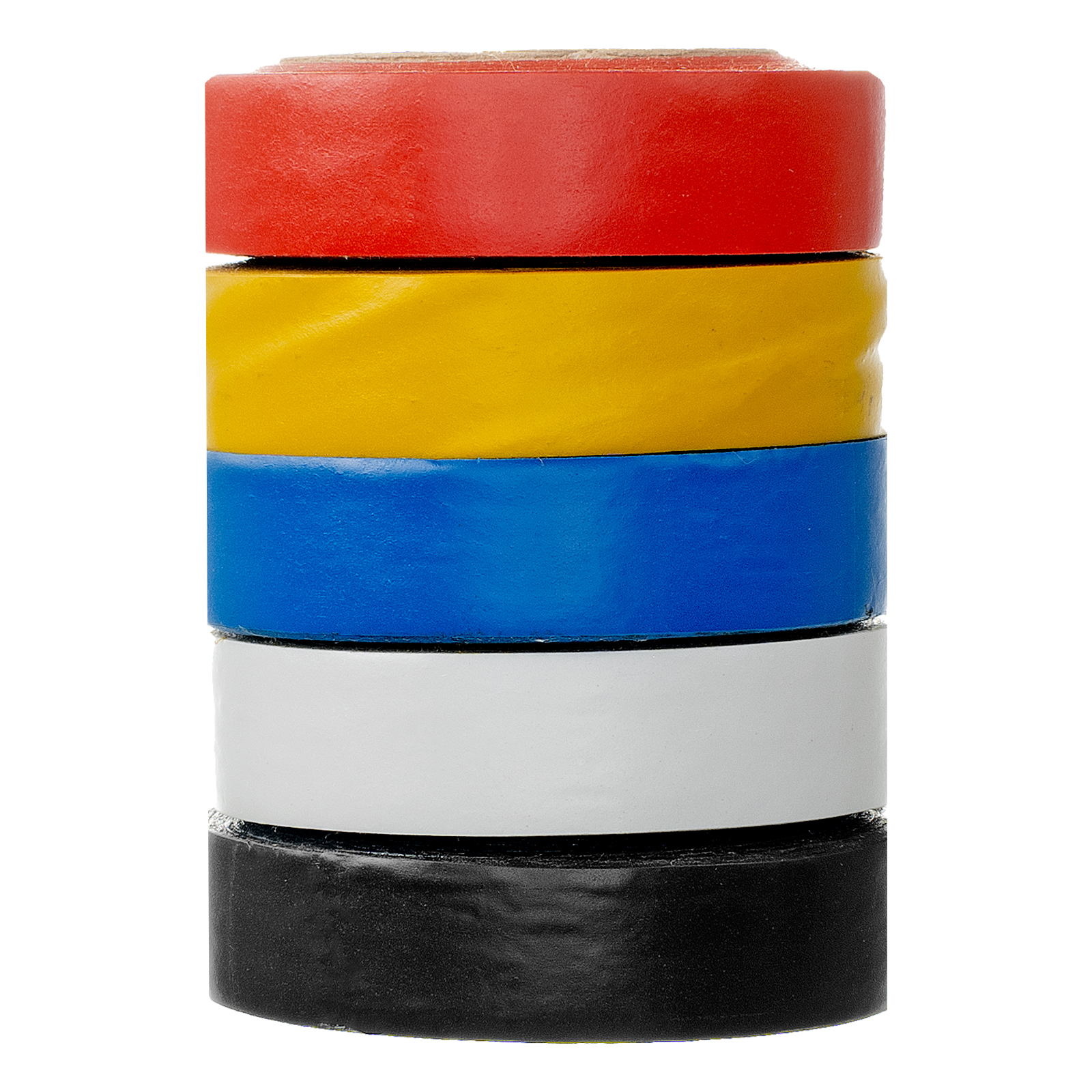 картинка Набор изолент ПВХ цветных 15 мм х 10 м, 5шт/уп, 130 мкм Сибртех от магазина Одежда+