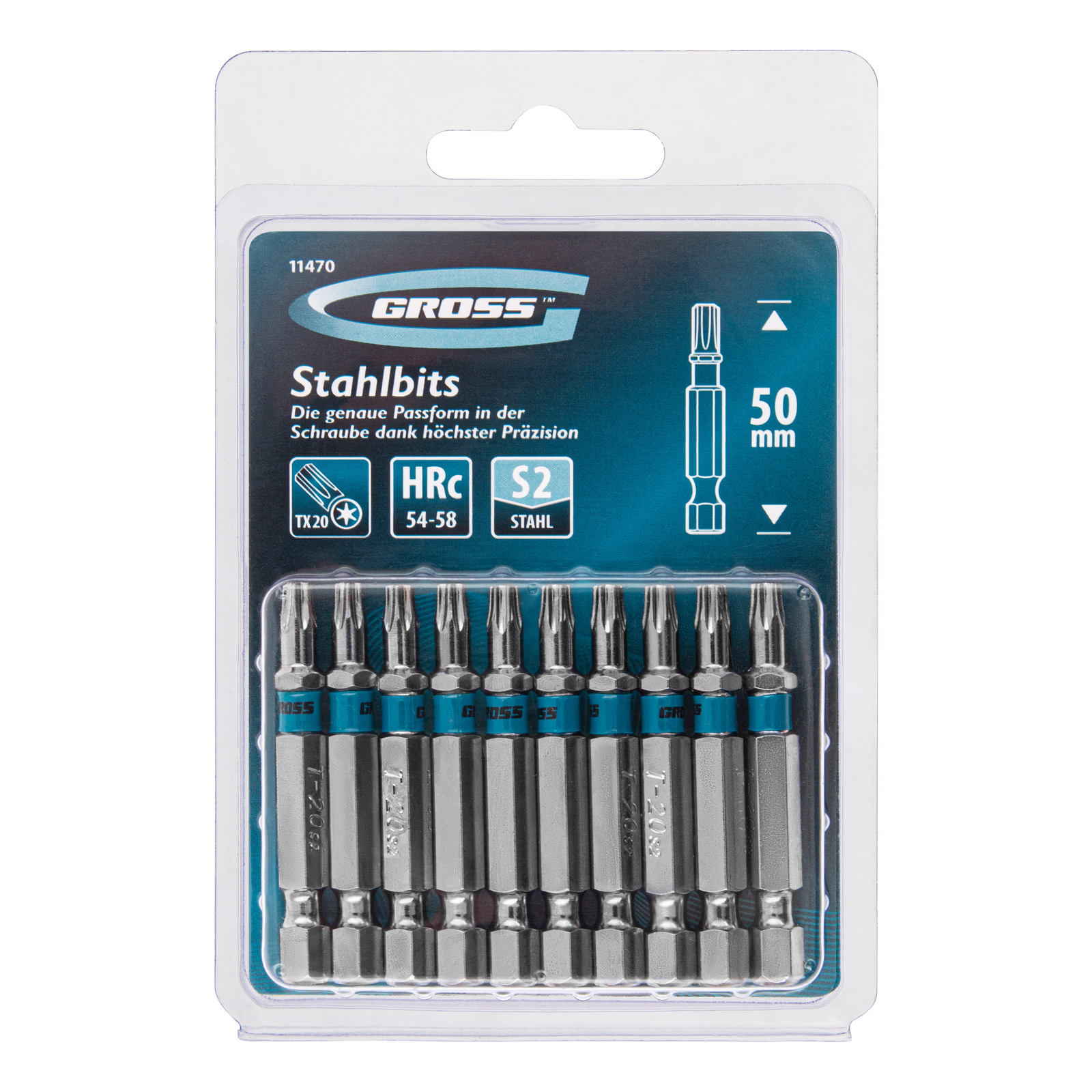 картинка Бита Torx 20 х 50, сталь S2, 10 шт. Gross от магазина Одежда+