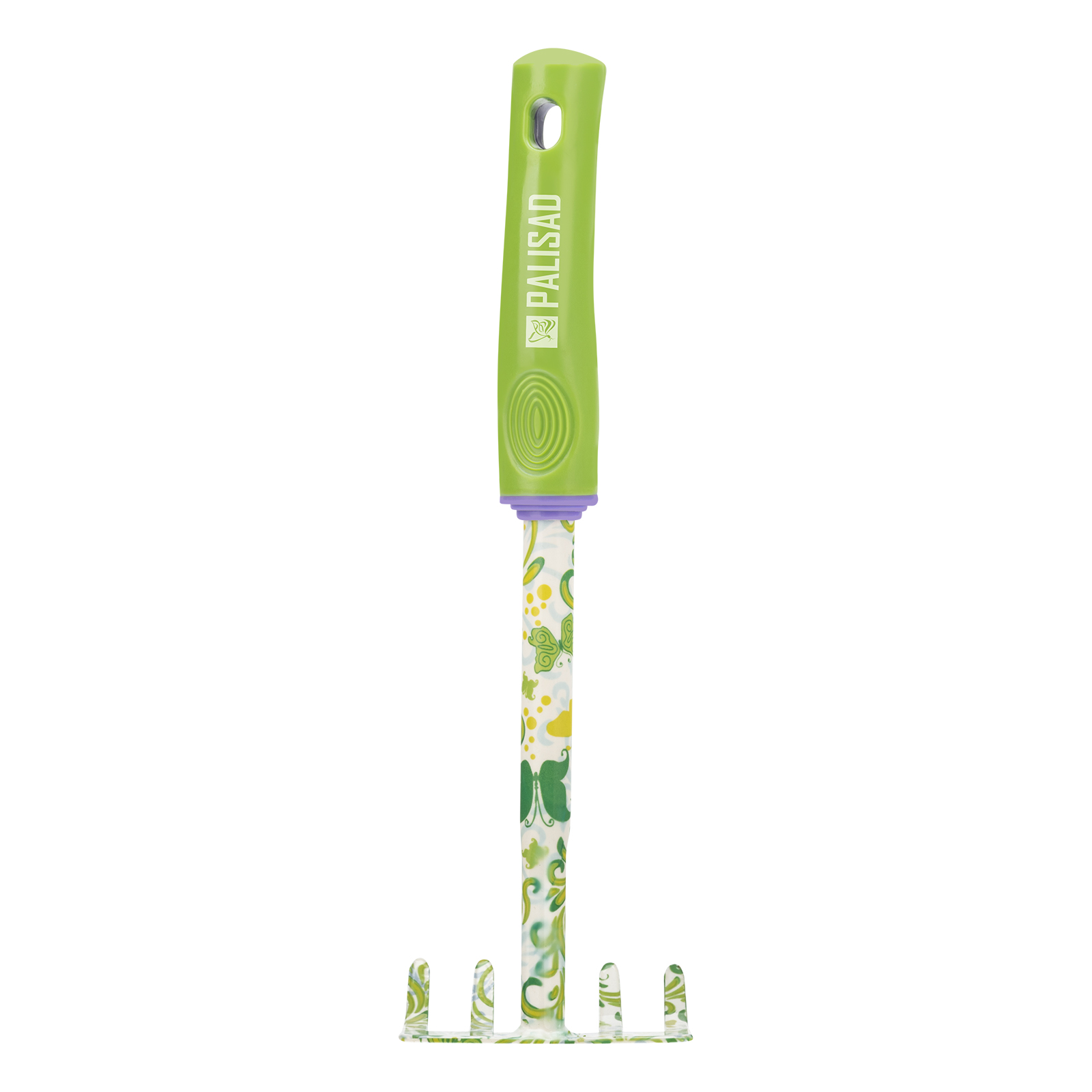 картинка Грабли 5 - зубые, 85 х 310 мм, стальные, пластиковая рукоятка, Flower Green, Palisad от магазина Одежда+