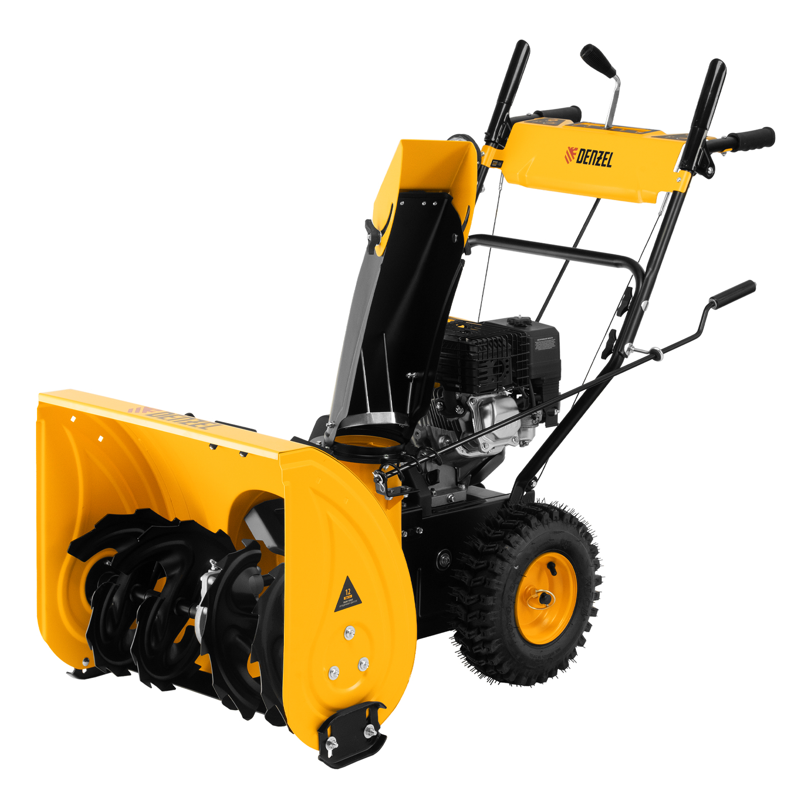 картинка Бензиновая снегоуборочная машина SBM 610, 212 cc, ручной старт, фара Denzel от магазина Одежда+