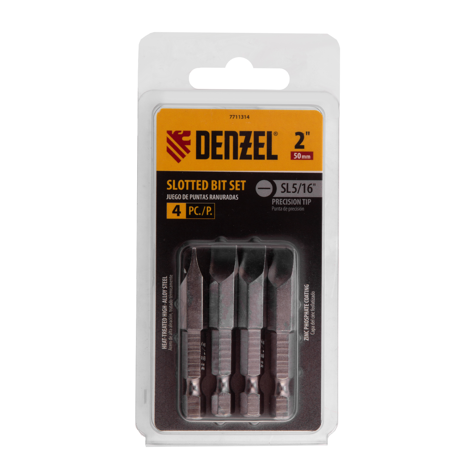 картинка Набор бит, SL5/16"x2", 4 шт. Denzel от магазина Одежда+