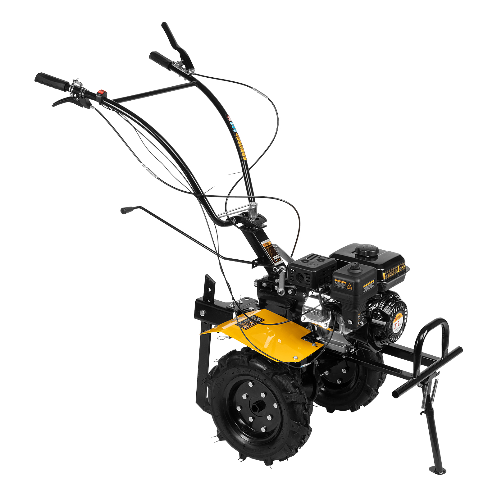 картинка Мотоблок DPT-270X, 7 л.с., диск.сцеп, шир 90 см, глуб 35 см,фрез 3х4,ВОМ,скор 2В/1Н,кол 8" Denzel от магазина Одежда+