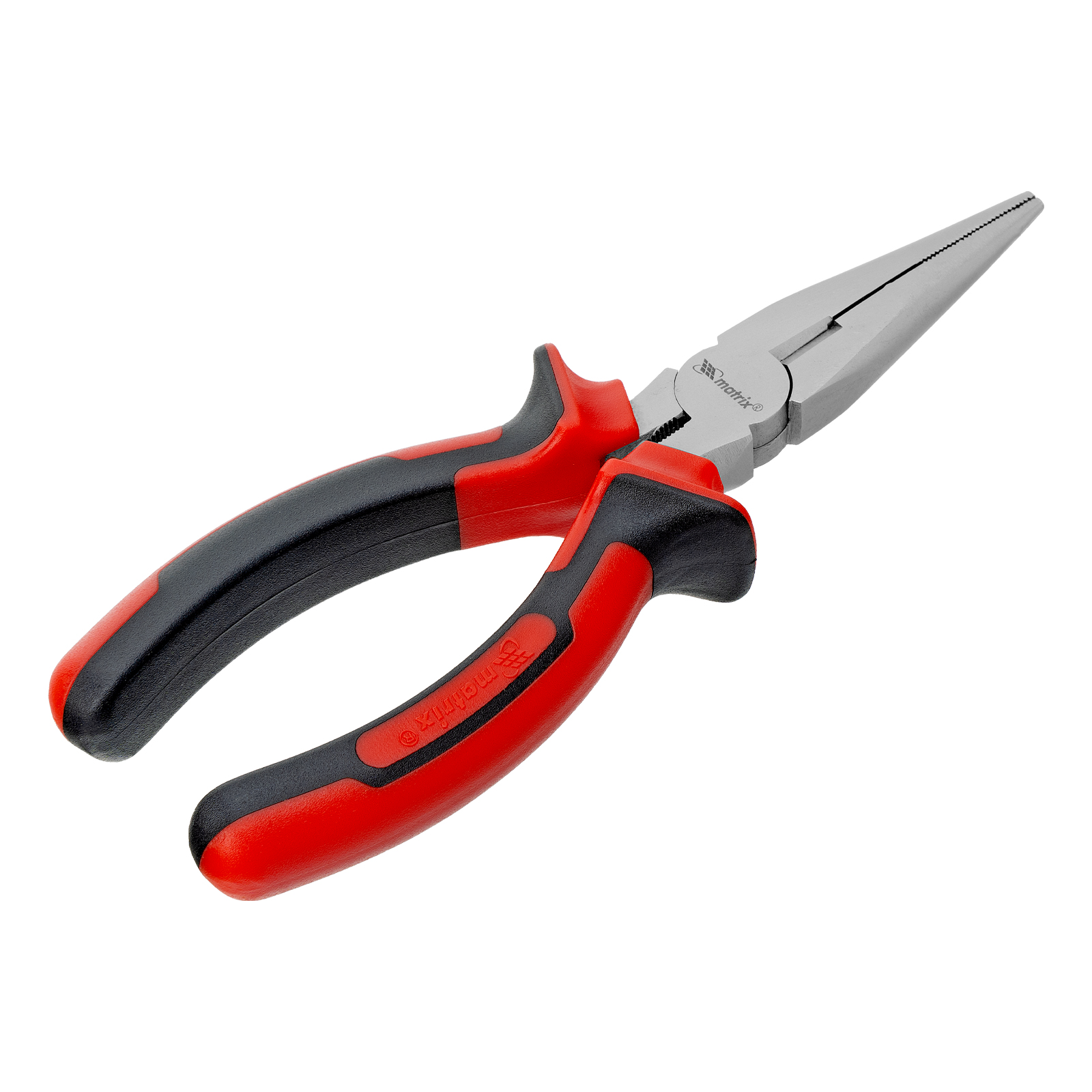 картинка Длинногубцы прямые Nickel, 160 мм, никелированные, двухкомпонентные рукоятки Matrix от магазина Одежда+