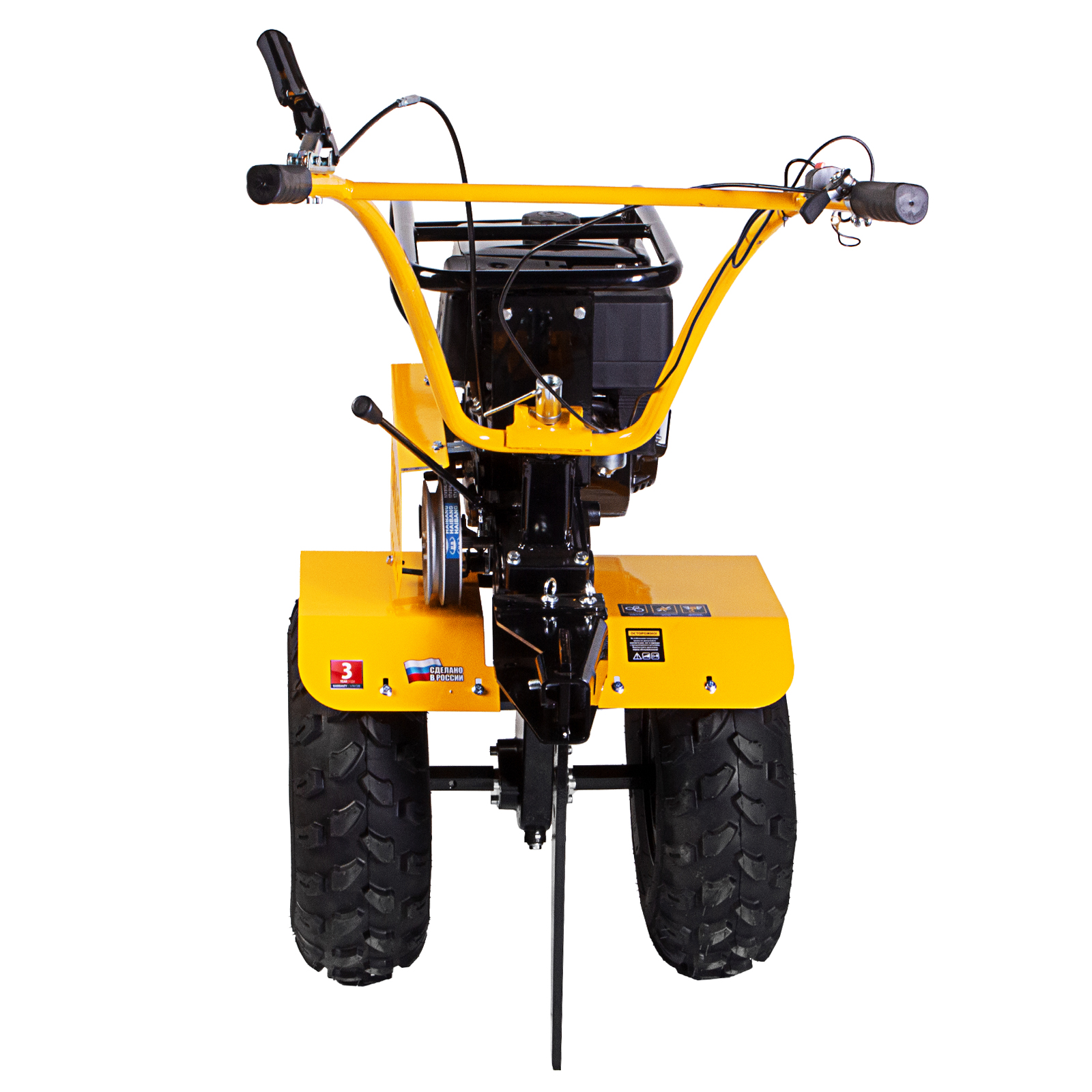 картинка Мотоблок DPT-370-PRO, 7 л.с, ременное сцепление, ширина 90 см, глубина 35 см, фрез 3 х 4, ШОМ, перед от магазина Одежда+